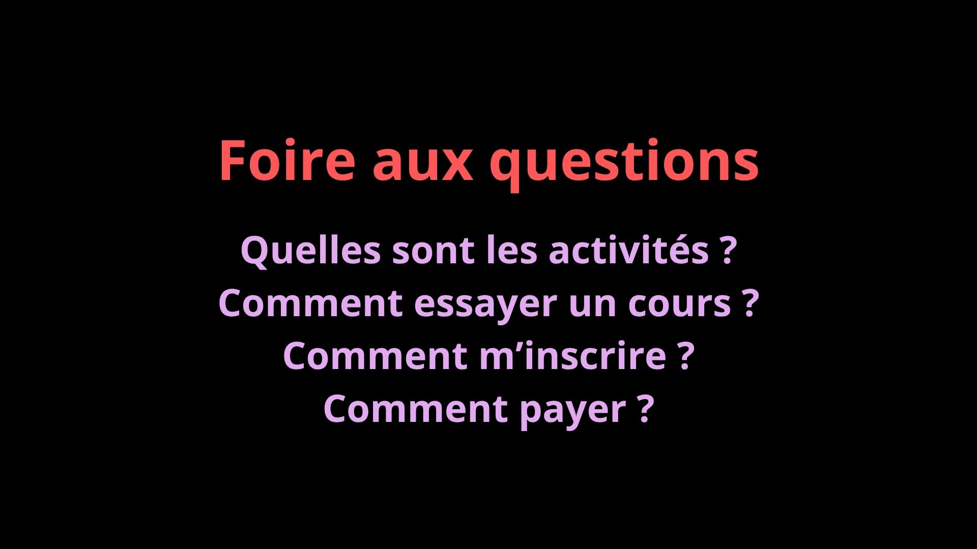 FAQ inscriptions AGM